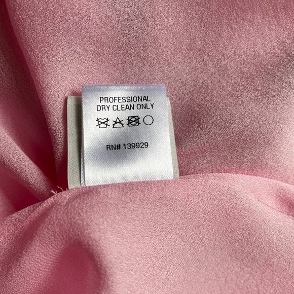 Adam Lippes Ruffle Floral Dress Pink Silk Midi - Picture 12 of 15